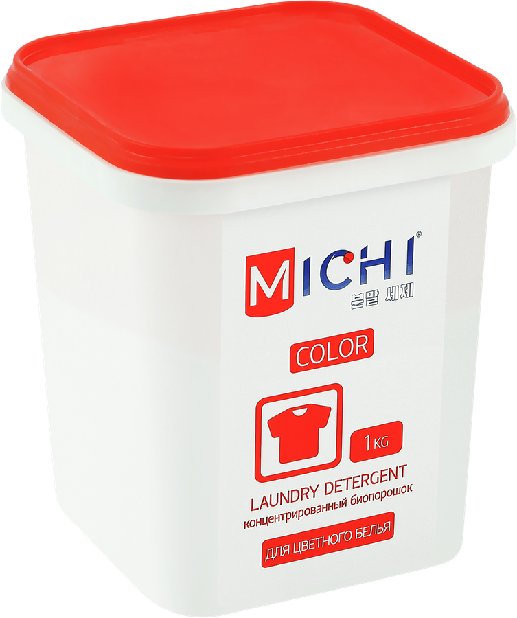 Стиральный порошок для цветного белья MICHI концентрированный, 1кг, предпросмотр