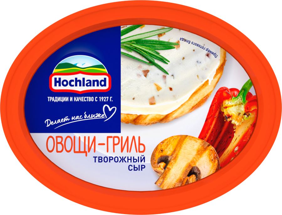 Сыр творожный HOCHLAND Овощи-гриль 60%, без змж, 140г, превью