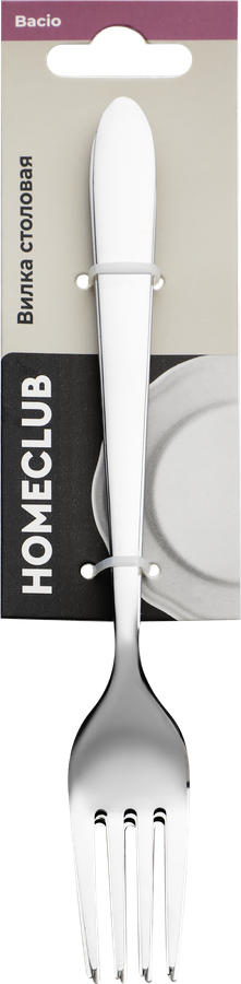 Вилка столовая HOMECLUB Bacio, нержавеющая сталь, 3шт, предпросмотр