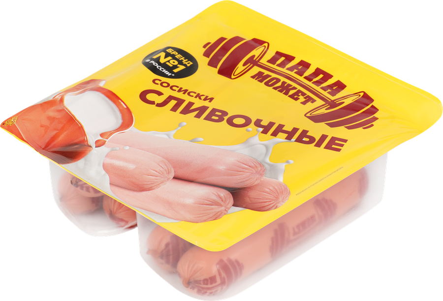 Сосиски ПАПА МОЖЕТ Сливочные, 410г, превью