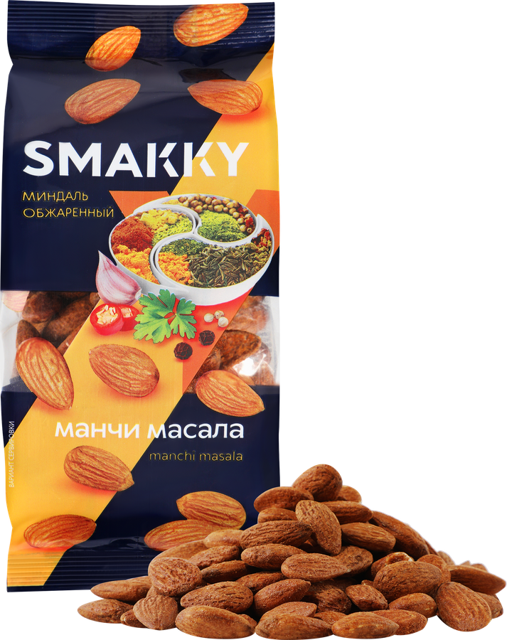 Миндаль SMAKKY жареный, манчи масала, 150г, предпросмотр
