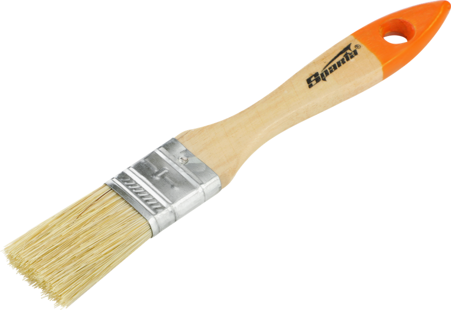 Кисть плоская SPARTA Slimline 1" (25мм), с натуральной щетиной и деревянной ручкой, Арт. 824205, превью