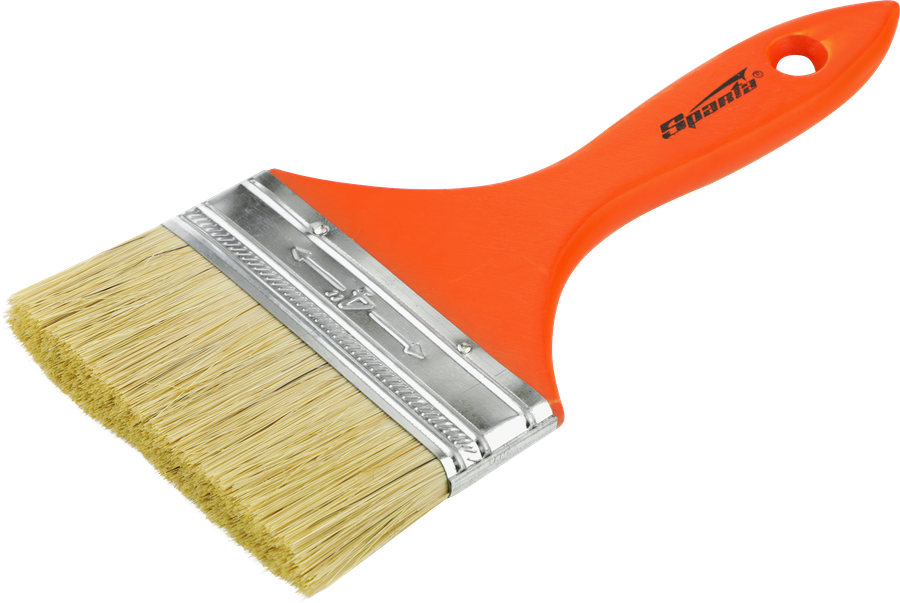 Кисть плоская SPARTA Slimline 4" (100мм), с натуральной щетиной и деревянной ручкой, Арт. 824455, превью