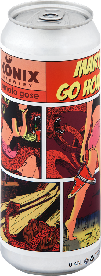 Напиток пивной KONIX BREWERY Mary Go Home&nbsp;нефильтрованный 
непастеризованный 4,8–5%, 0.45л, предпросмотр