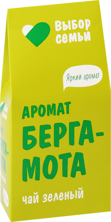 Чай зеленый ВЫБОР СЕМЬИ с ароматом бергамота, 50г, предпросмотр