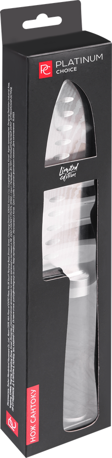 Нож сантоку PLATINUM CHOICE 18см, нержавеющая сталь, ABS-пластик, Арт. EKA-PN7, предпросмотр