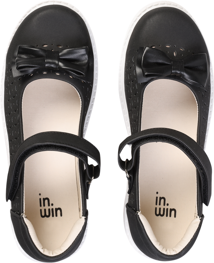Туфли для девочки INWIN Kids, черные, Арт. BC34037, превью
