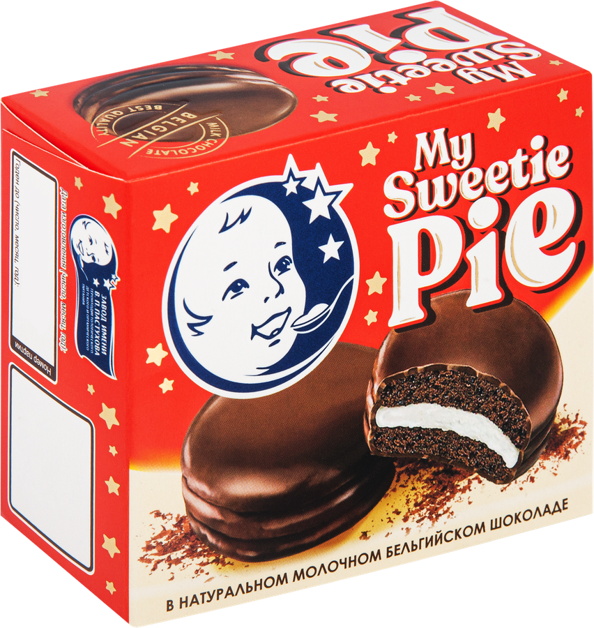 Десерт молочный ЗАВОД ИМЕНИ ПАСТУХОВА Sweetie Pie с бисквитом и суфле, без змж, 60г, предпросмотр