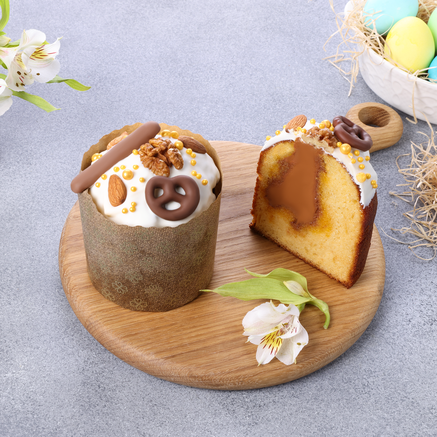 Кулич с карамельной начинкой, 420г, превью
