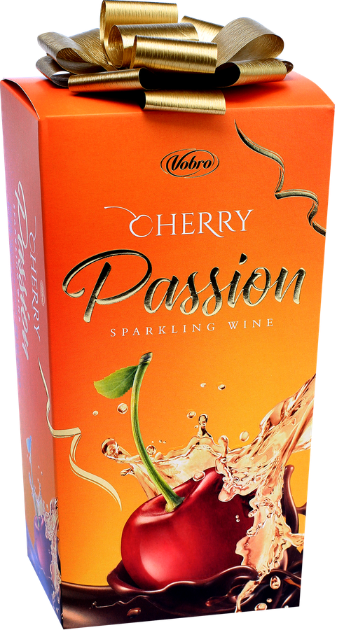 Набор конфет VOBRO Cherry passion sparkling wine, содержат алкоголь, 210г, превью