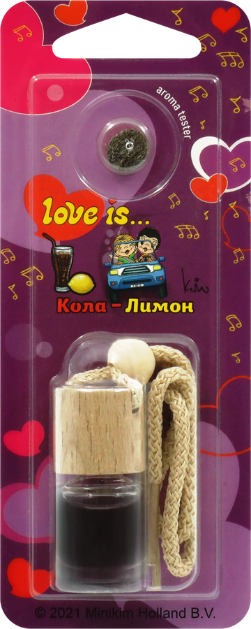 Ароматизатор воздуха подвесной MIODORE Love Is… Вишня-лимон/Кола-лимон, Арт. ARLV-3/ARLV-6, предпросмотр
