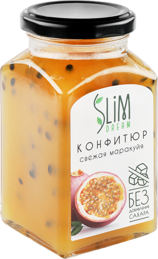 Конфитюр SLIMDREAM Свежая маракуйя, без сахара, 300г, превью