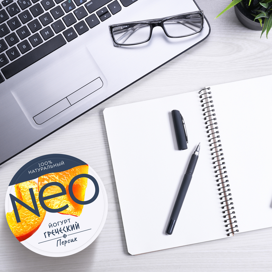 Йогурт NEO Греческий Персик 1,7%, без змж, 125г, предпросмотр