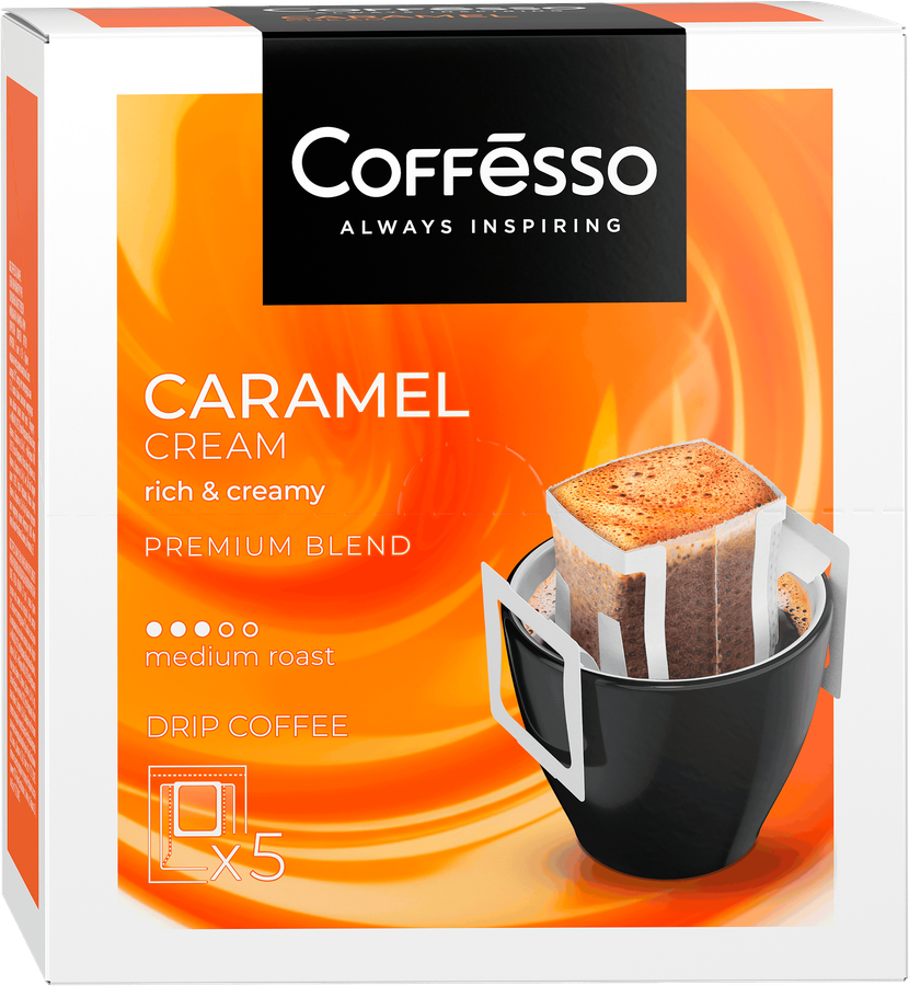 Кофе молотый COFFESSO жареный, дрип-пакет, 50г, превью
