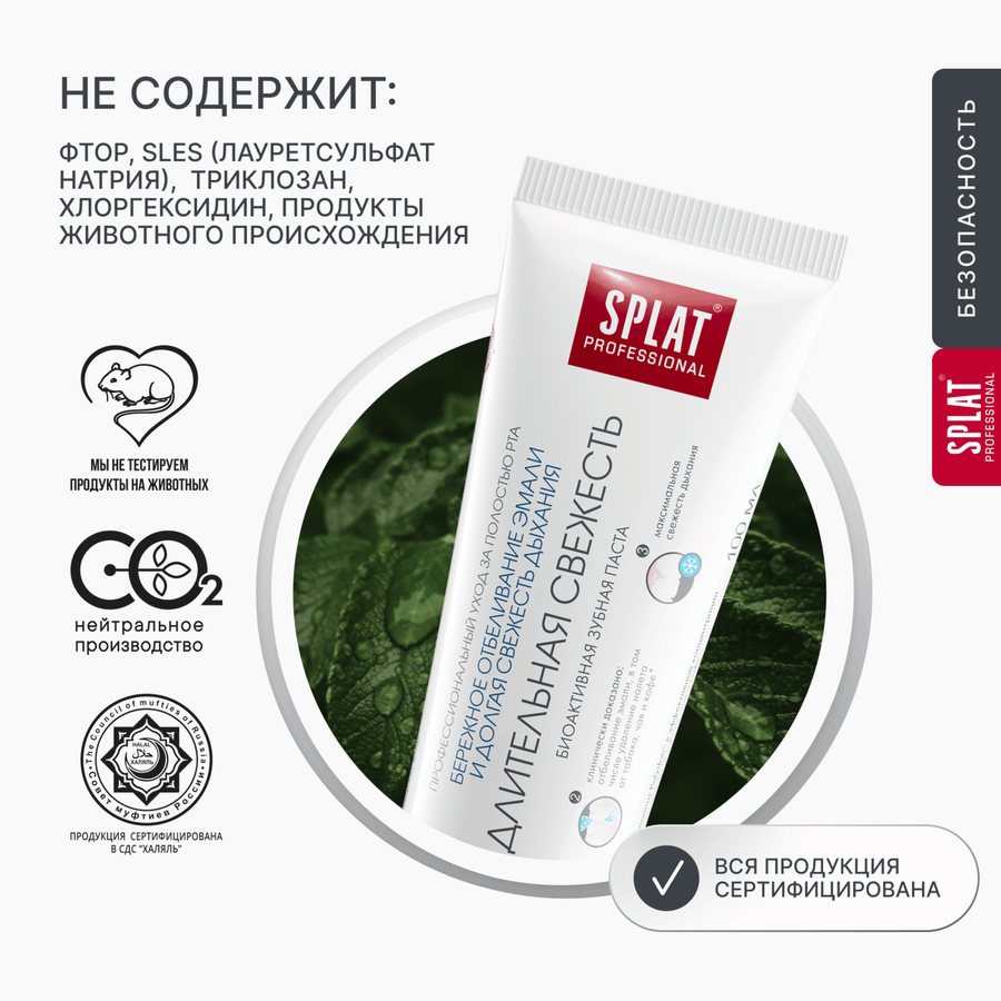 Зубная паста SPLAT Длительная свежесть профессиональная, 100мл, превью