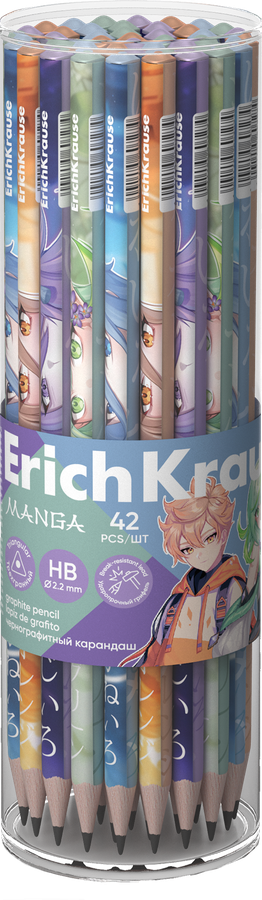 Карандаш ERICHKRAUSE Manga, HB, трехгранный, Арт. 60727, предпросмотр