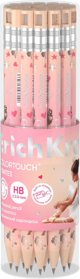 Карандаш механический ERICHKRAUSE Colortouch pointes, НВ, с точилкой, Арт. 60753, предпросмотр