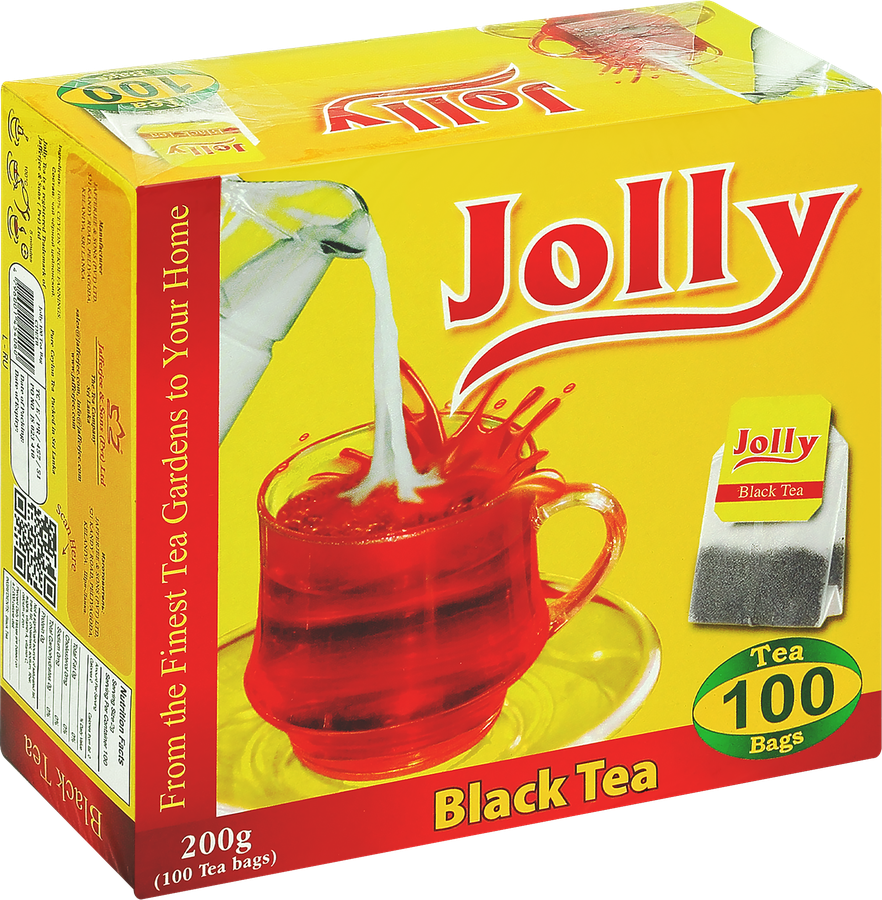 Чай черный JOLLY в пакетиках для разовой заварки, 100пак, предпросмотр
