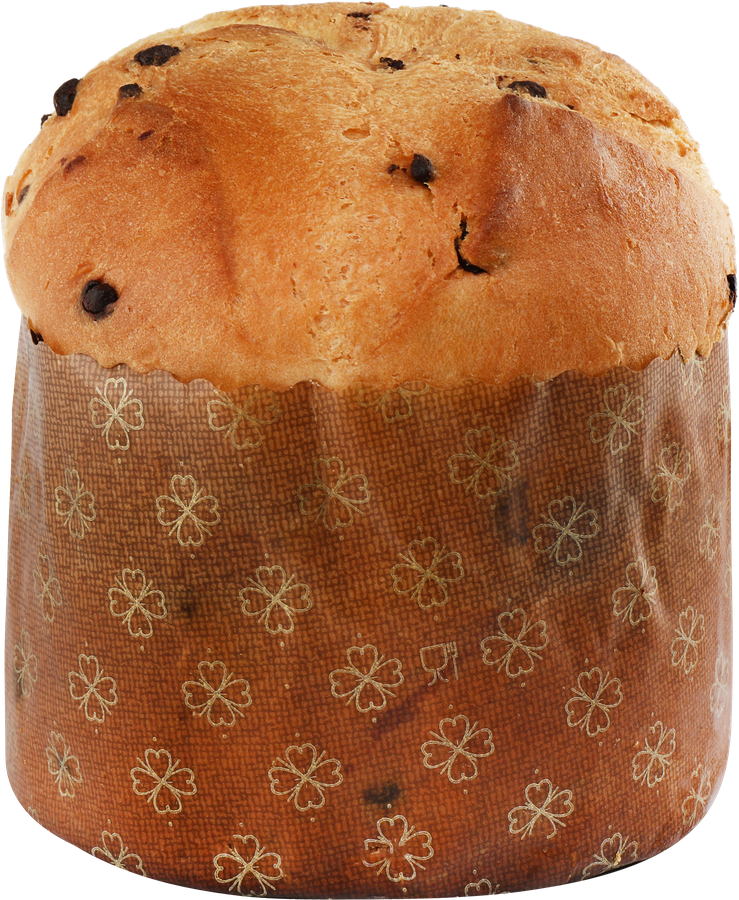 Кулич FONTANA Dolce Delle Feste Панеттоне с кусочками шоколада, 500г, превью