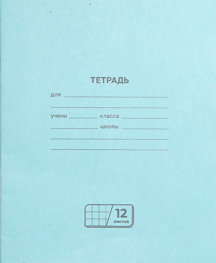 Тетрадь BG 12 листов, в клетку, предпросмотр