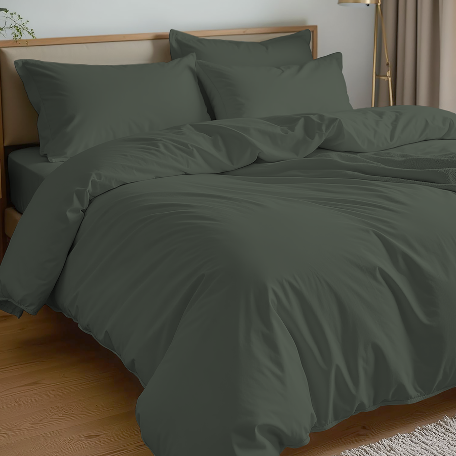 Пододеяльник HOMECLUB 145x215(+/-3)см, зеленый, Арт. HCDC-S-145-EN, предпросмотр