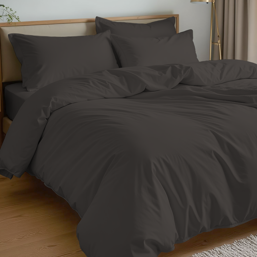 Пододеяльник HOMECLUB 145х215(+/-3)см, цвет графит, Арт. HCDC-S-145-GR, превью