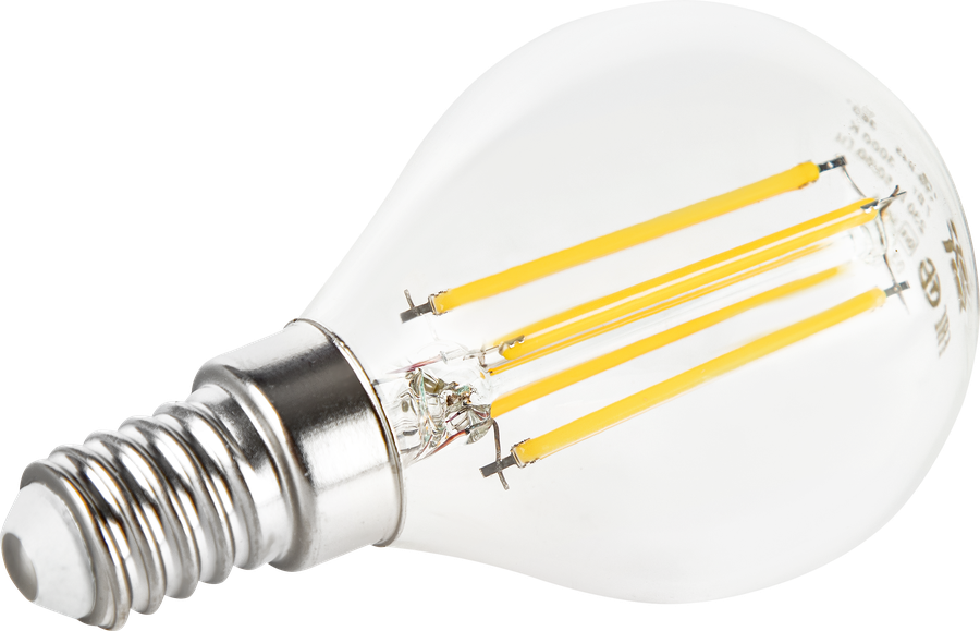 Лампа IEK LED шар 7Вт, 230В, 3000К, цоколь Е14 360, Арт. LLF-G45-7-230-30-E14-CL, превью