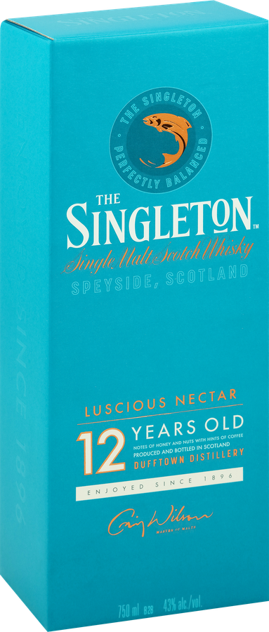Виски SINGLETON Лашез Нектар Вискокурня Даффтаун Шотландский солодовый 12 лет 43%, п/у, 0.75л, предпросмотр