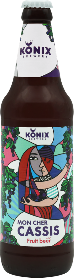 Напиток пивной KONIX BREWERY Mon Cher Cassis пастеризованный 4,5%, 0.45л, предпросмотр