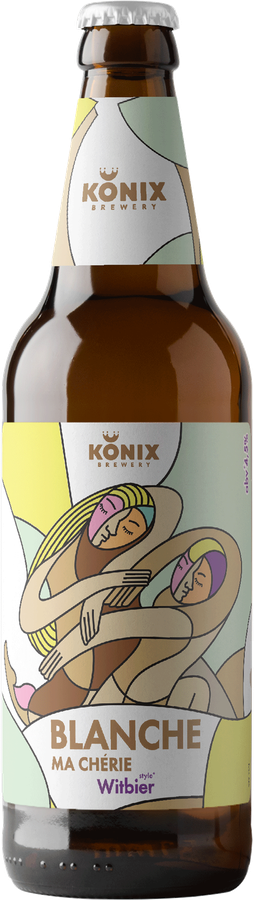 Напиток пивной KONIX BREWERY Blanche Ma Cherie нефильтрованный пастеризованный 4,5%, 0.45л, превью