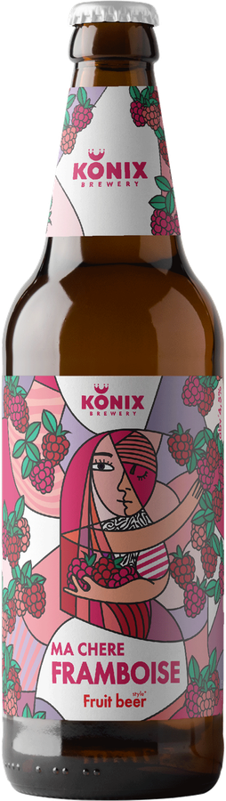 Напиток пивной KONIX BREWERY Ma Chere Framboise пастеризованный 4,5%, 0.45л, превью
