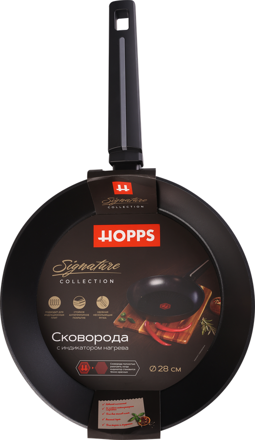Сковорода HOPPS Signature индукция 28см, бакелит, Арт. HW-P4, предпросмотр