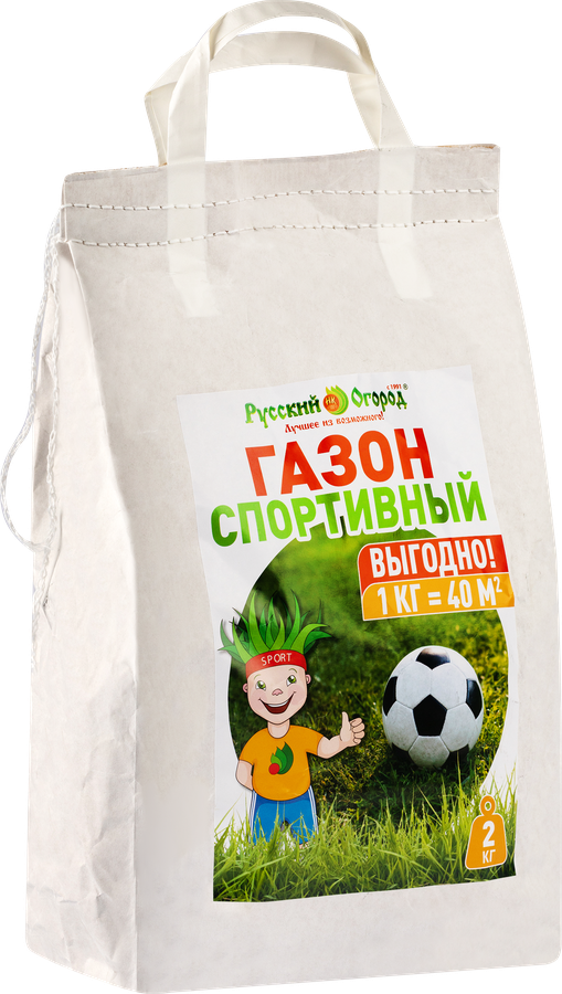 Трава газонная РУССКИЙ ОГОРОД Газон Спортивный, Арт. 8611003, 2кг, превью