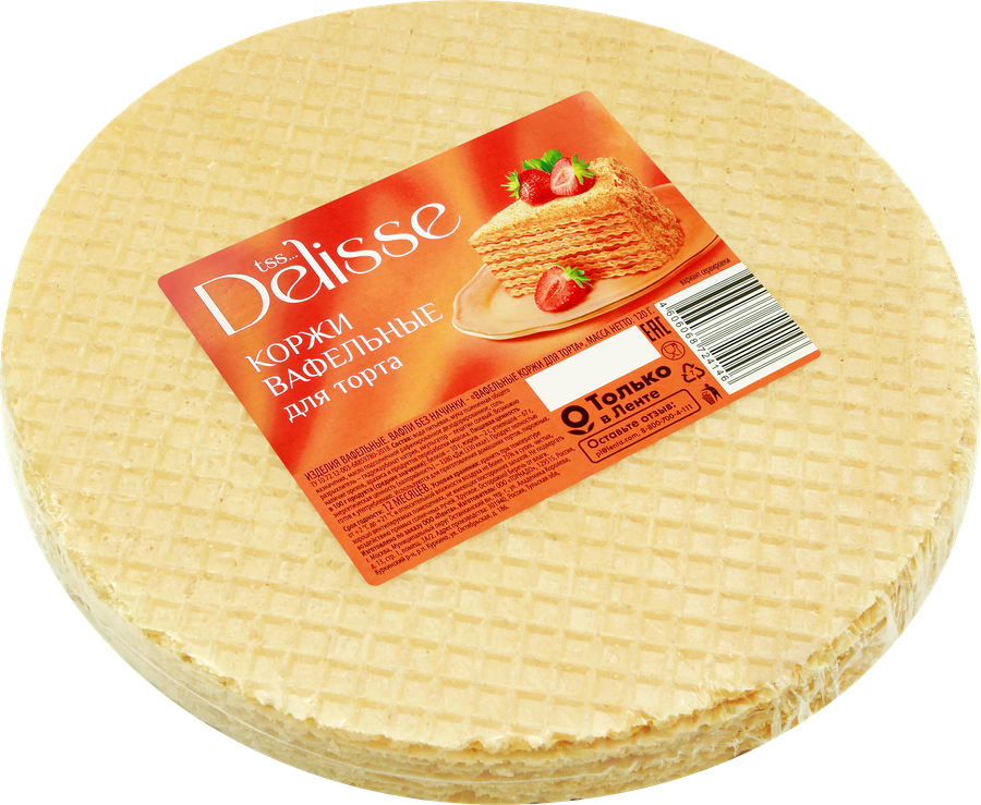 Корж вафельный DELISSE, 120г, превью