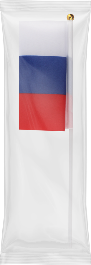 Флажок B&H Триколор, сувенирный ручной, 23х14см, Арт. BH1125-RU, превью