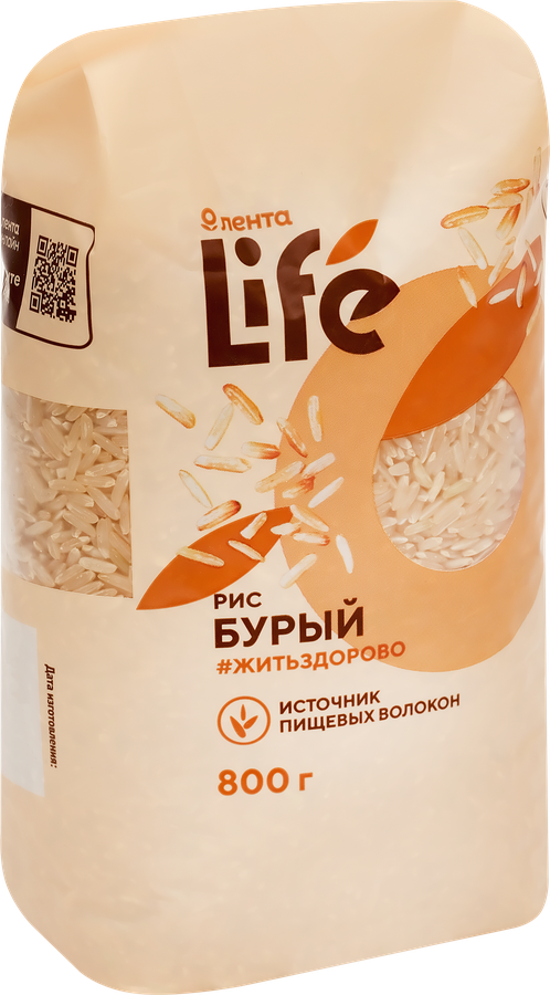 Рис бурый ЛЕНТА LIFE, 800г, предпросмотр