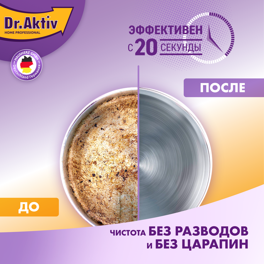 Средство чистящее для удаления жира, нагара, копоти DR.AKTIV, 500мл, превью