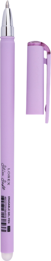 Ручка гелевая LOREX Pastel Slim soft, синий, стираемая, 0,5мм, Арт. LXEPSS-PS4, превью