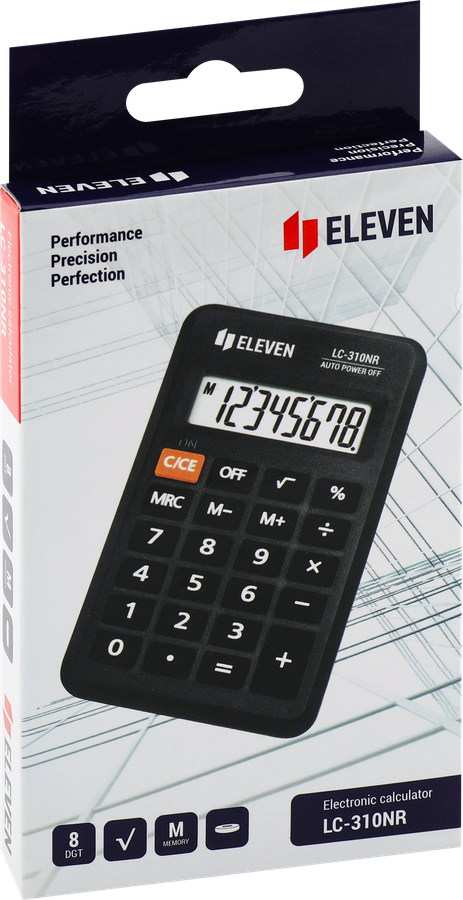 Калькулятор ELEVEN LC-310NR, 8 разрядов, превью