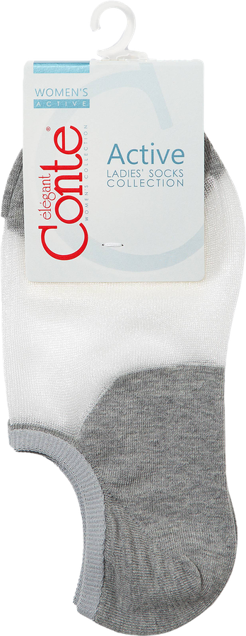 Носки женские CONTE ELEGANT Active р. 23, 25, 27 ультракороткие, белые, 
Арт. 18С-4СП, предпросмотр