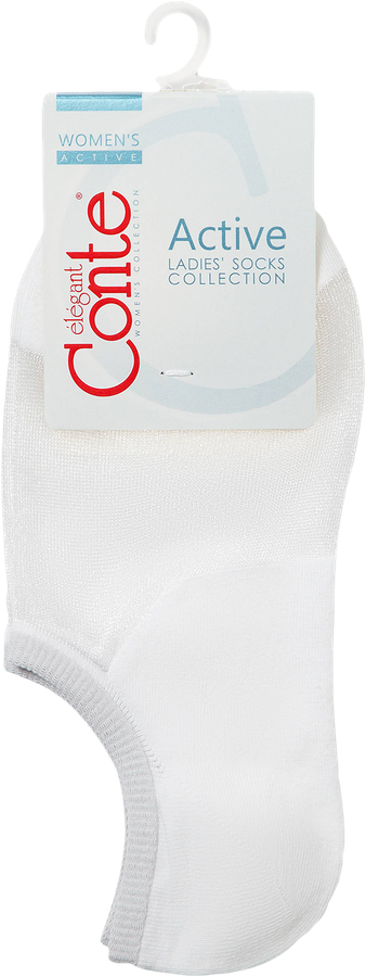 Носки женские CONTE ELEGANT Active р. 23, 25, 27 ультракороткие, белые, 
Арт. 18С-4СП, предпросмотр