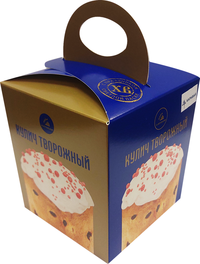 Кулич КАРАВАЙ Творожный, 330г, превью