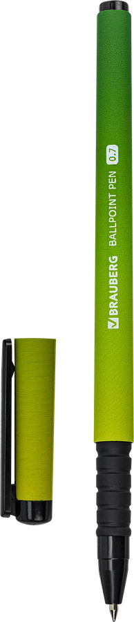 Ручка шариковая BRAUBERG Grade neon soft touch grip, синий, 0,7мм, в ассортименте, Арт. 143710, предпросмотр
