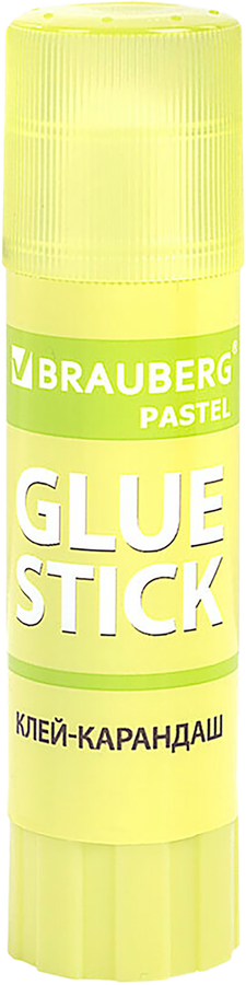 Клей-карандаш BRAUBERG Pastel, в ассортименте, Арт. 271249, 15г, превью