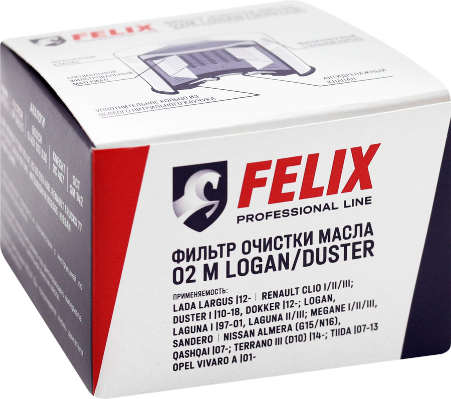 Фильтр масляный FELIX 02 М Logan/Duster, Арт. 430610023, превью