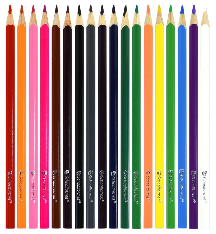 Карандаши цветные SCHOOLFORMAT Дикая планета, 18 цветов, трехгранные, Арт. КЦ18-ДП, превью