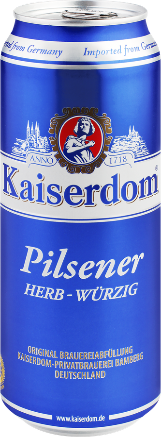 Пиво светлое KAISERDOM Пилснер фильтрованное пастеризованное 4,9%, 0.5л, превью