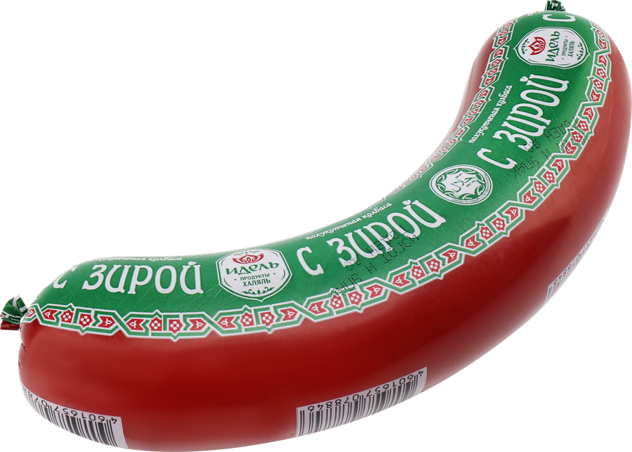 Колбаса полукопченая ИДЕЛЬ с зирой, 400г, превью