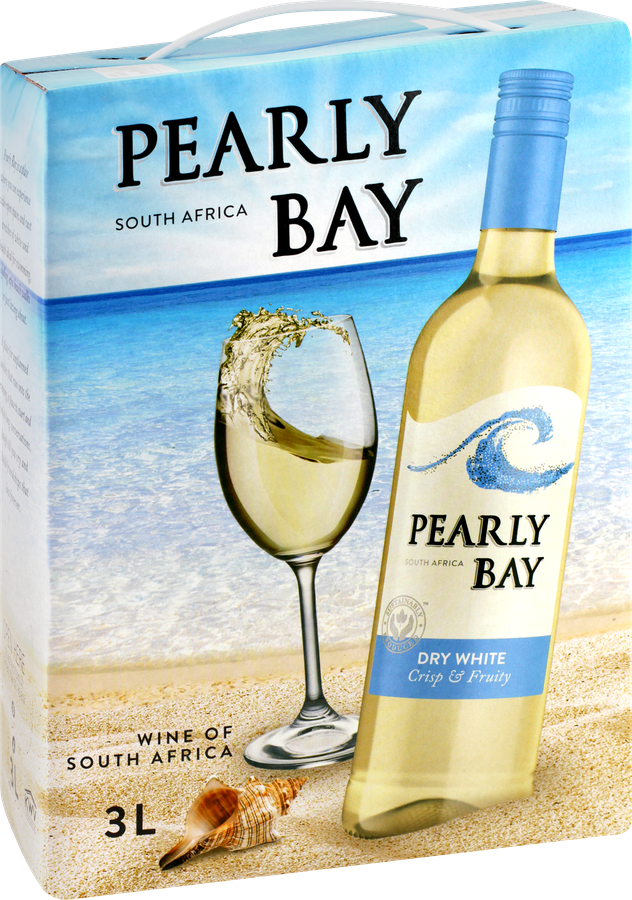 Вино PEARLY BAY Драй Уайт белое сухое, 3л, предпросмотр