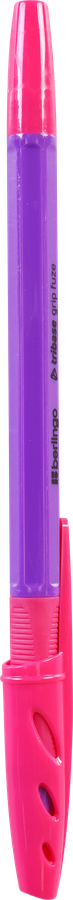 Ручка шариковая BERLINGO Tribase grip fuze, синий, 0,7мм грип, в ассортименте, Арт. 355453, предпросмотр
